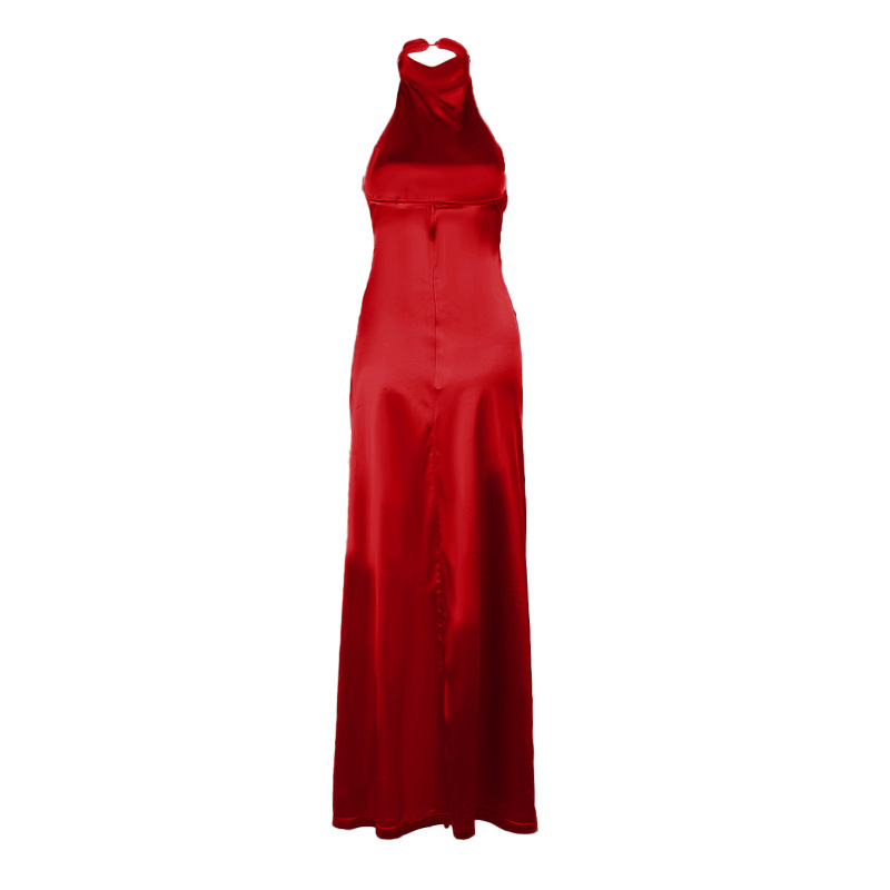 245g Weight Maxi Long Dress Dress Length Type Sleeveless Sleeve Length Slit Dress, Party Dress Dresses Type Spandex, Polyester Fabric Type High Waist Waist Line Banquet, Cocktail Party Occasion Standing Collar Neckline Slim Fit Type Solid Color Pattern Summer, Spring, Autumn Season Women's Gender Elegant, Sexy Style Wholesale Women's Elegant Sexy Solid Color Banquet Cocktail Party Standing Collar Sleeveless Slit Dress Party Dress 31