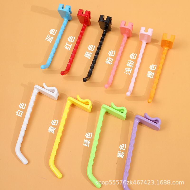 Grid Plastic Nail-free Hook Barbed Wire Rack Wall Display Hook Kindergarten Storage Hook Punch-free