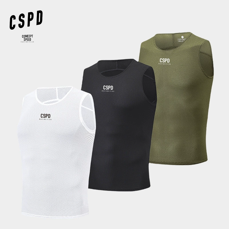 CSPD велосипедная трикотажная рубашка базового слоя для мужчин и женщин, 24 высококачественных быстросохнущих дышащих велосипедных жилета без рукавов, впитывающих пот