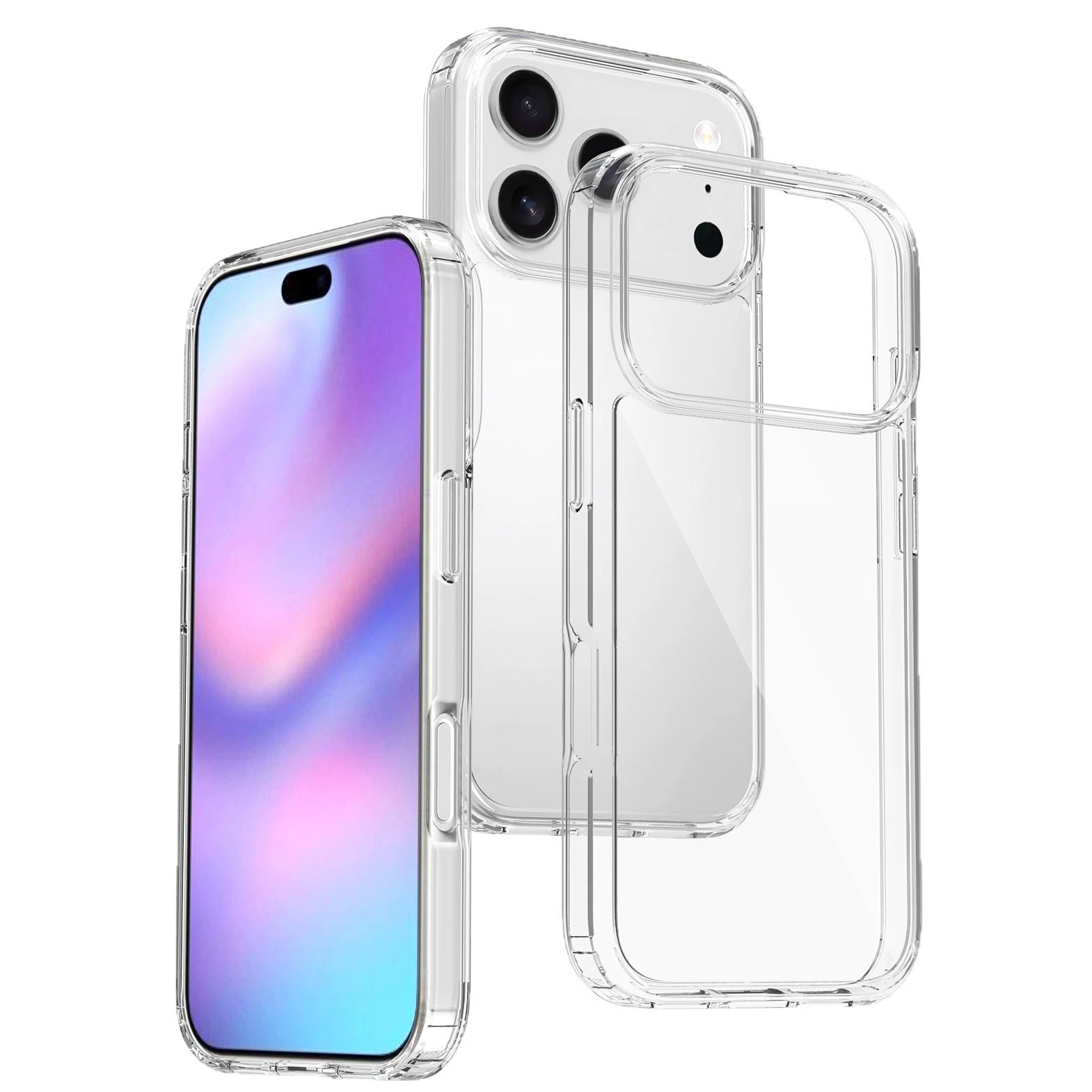 Чехол для телефона, совместимый с Apple, акриловый для iPhone 16, 2-в-1