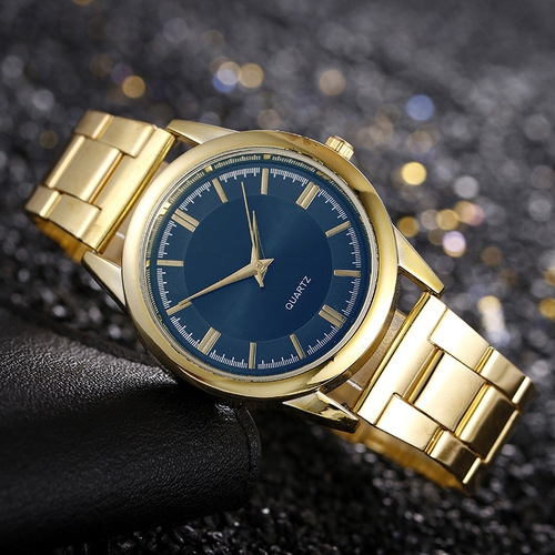 Foreign Trade Wish Manufacturer Wholesale Watch Steel Band Men's Watch Hip-Hop Men's Quartz Watch Business Watches