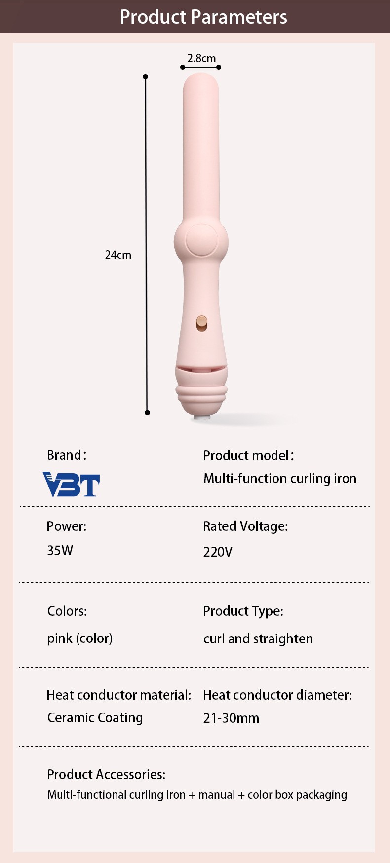 4-in-1 haarstylingtool voor droog en nat haar: krul- en stijltang. Zachte, constante temperatuurregeling voor naar binnen gekrulde, luchtige pony._voghion.com