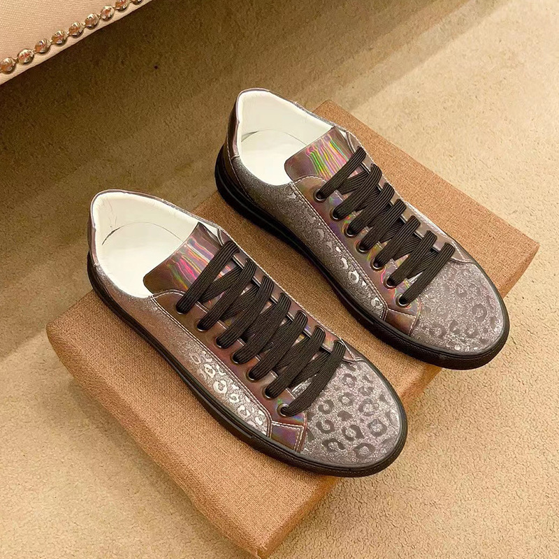Modische Herren Freizeitschuhe Aus Echtleder Low-top Sneaker_voghion.com