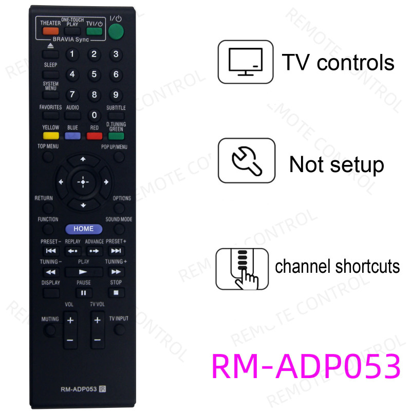 Suitable for Sony Blu-Ray Dvd Remote Control Rm-Adp111 057 090 073 58 53 70 74 089