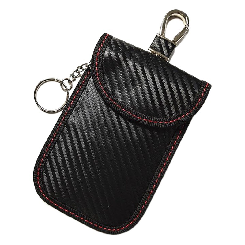 Japanese Amazon Rfid Anti-Theft Carbon Fiber Car Key Case Anti-Magnetic Shielding Bag Signal Blocking Bag