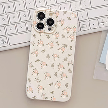 2025新款复古碎花苹果17手机壳TPU软iphone16手机套简约时尚批发