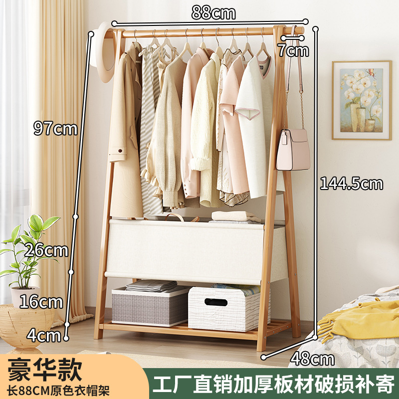 Perchero de pie, perchero plegable, perchero para ropa de dormitorio, perchero de almacenamiento simple, tendedero vertical, perchero para sombreros