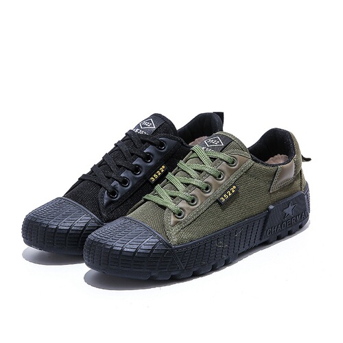 Men's Liberation Shoes, Rubber Shoes, Construction Labor Shoes, Wear-Resistant Breathable Canvas Farm Work Shoes, Safety Shoes, Wholesale from Manufacturer