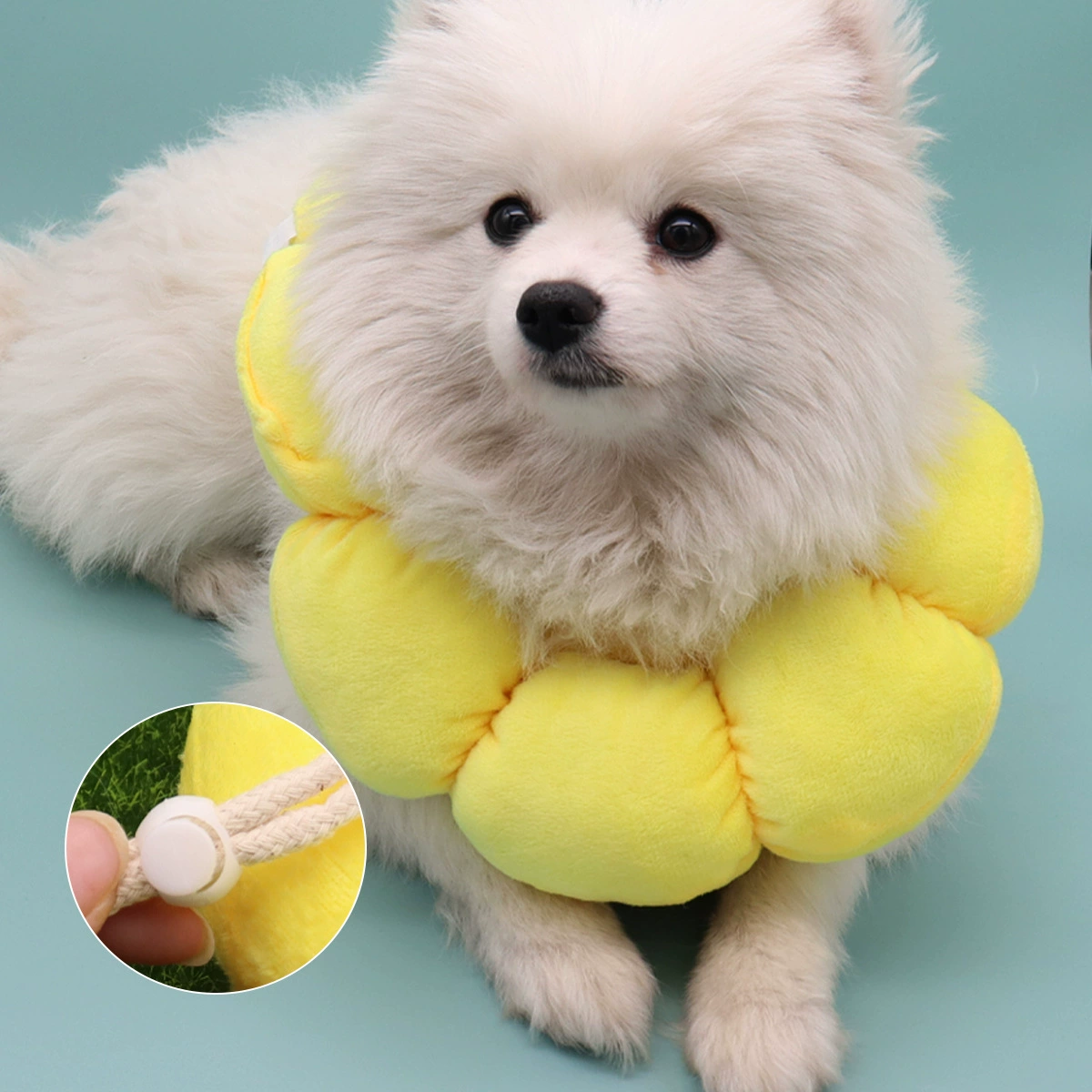 Ошейник Элизабета для стерилизации, защита от царапин, ошейник для защиты от лизания, головной убор для собаки с подсолнухом, ошейник для кошек Элизабета, хлопковый ошейник для шеи