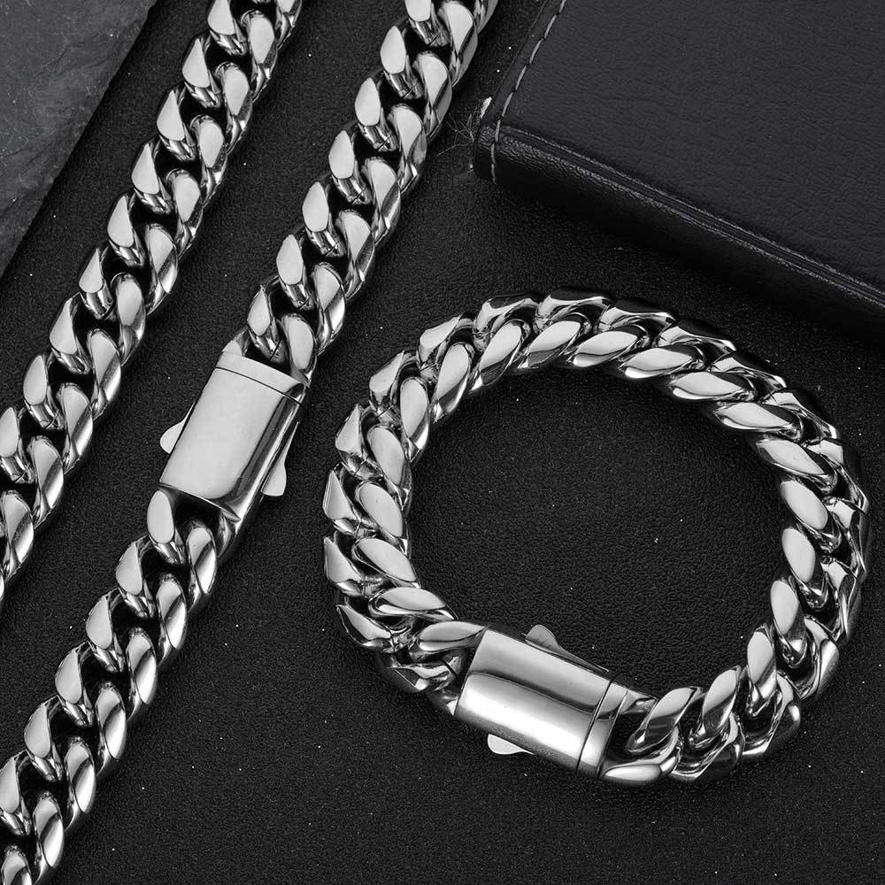 Hip Hop Geometrisch Rostfreier Stahl Überzug Armbänder display picture 6