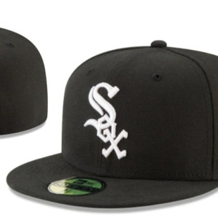 [Chicago White Sox] Closed Sun Protection Visor for Couples, Sun Hat, Embroidered Hat, Fully Enclosed Baseball Cap