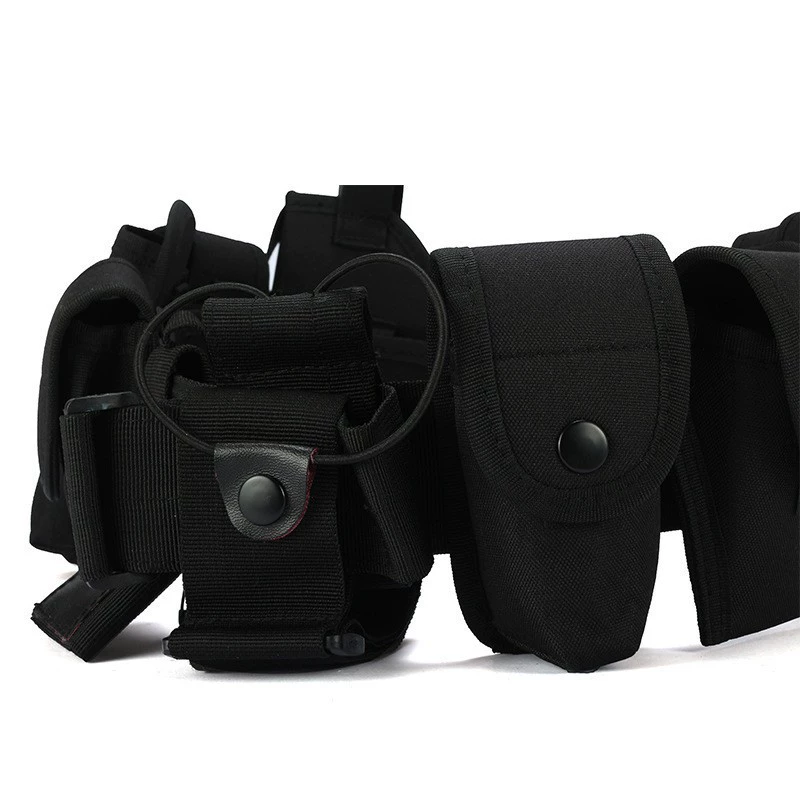 Tactics universal black nylon elastic sports travel waist belt