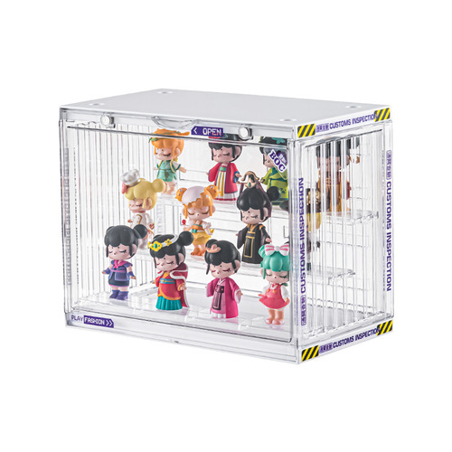 Blind box storage display stand Bubble Mart display box hand figure popmart container cabinet acrylic box wall