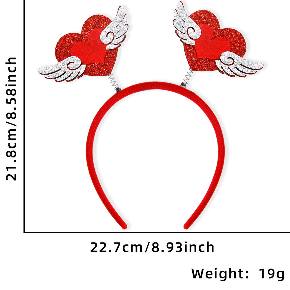 Europa y América nuevo estilo de un solo partido decoración diadema accesorios para el cabello bar decoraciones del Día de San Valentín amor diadema cabeza hebilla props