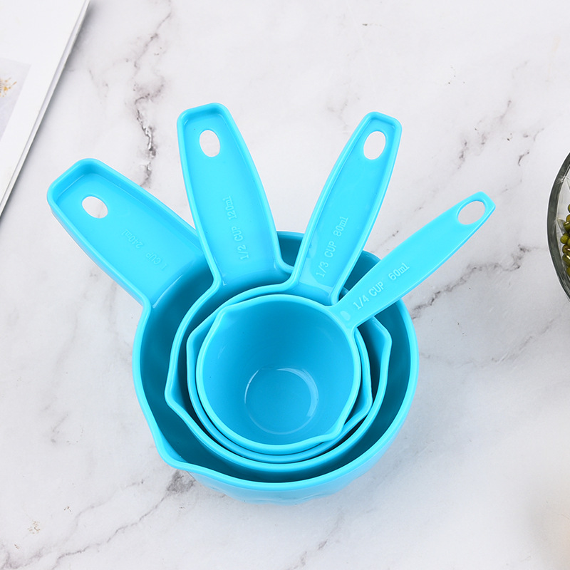 烘焙量勺量杯4件套厨房烘培用品调味咖啡塑料量匙儿童辅食工具