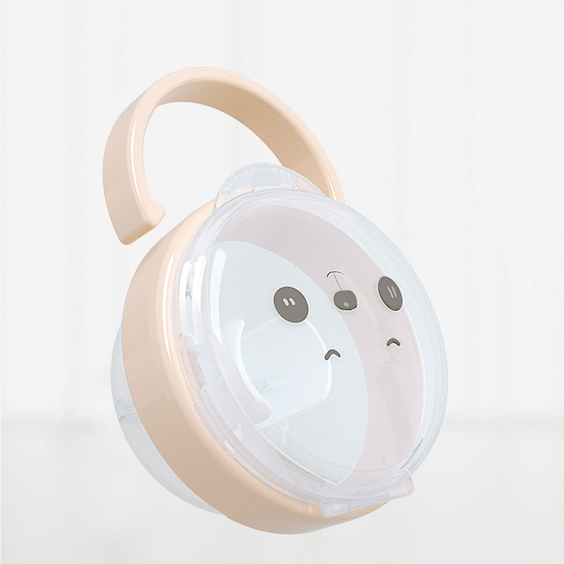 Cadena para chupete con diseño de panda, caja de almacenamiento para chupete, caja transparente a prueba de polvo para chupete de bebé, 2 opciones disponibles