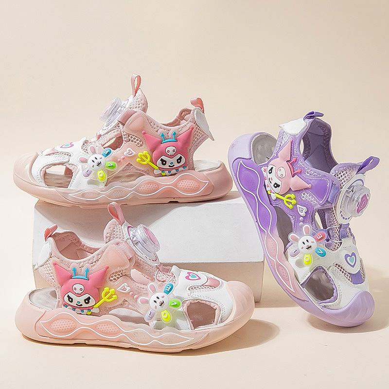 Girls' headcover sandals