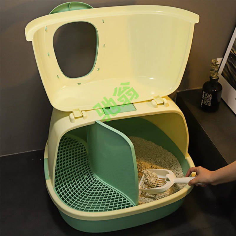Ящик для кошачьего туалета yut, полностью закрытый дезодорант большого размера, ящик для кошачьего туалета, длинный канал, защита от брызг, защита от песка