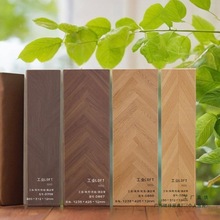 鱼骨木地板水泥灰强化复合鱼骨拼木地板岩纹水磨石商业大板耐磨