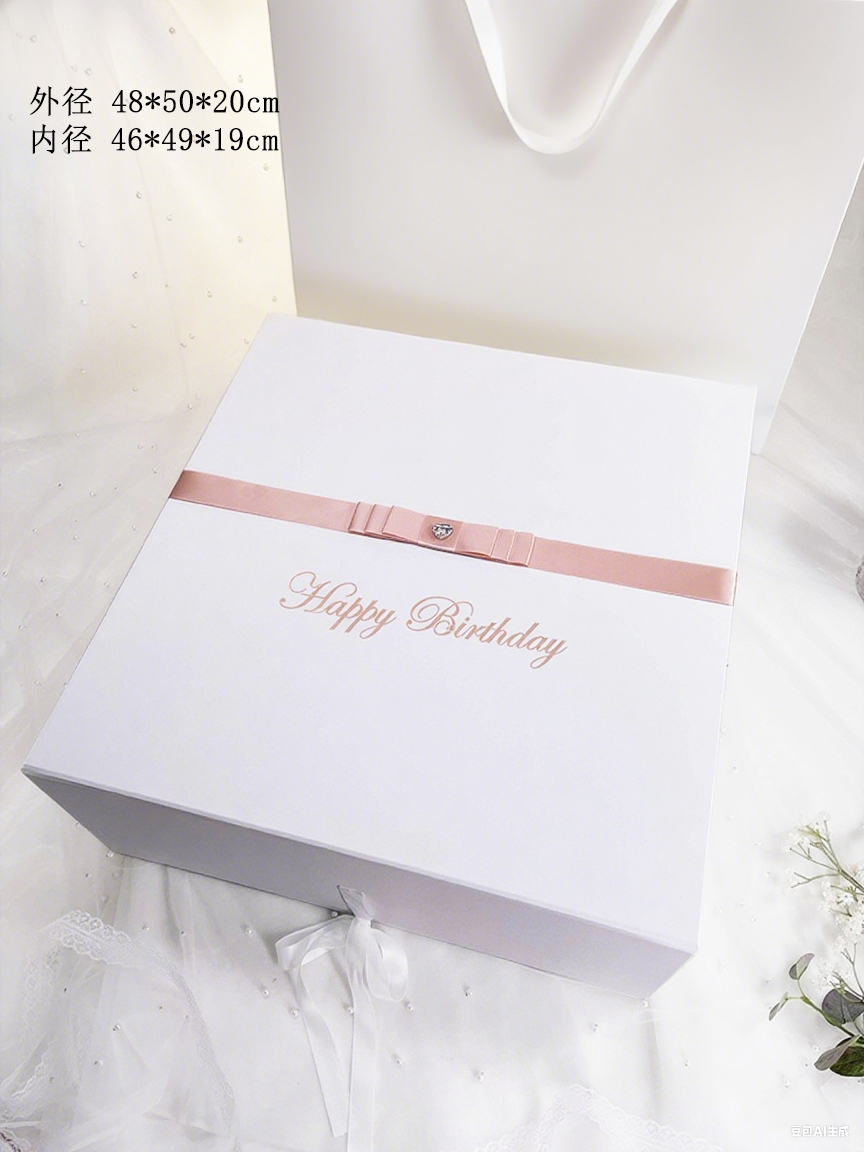 Qixi hecho a medida caja de boda flor princesa vestido de regalo de cumpleaños vestido de boda vestido de noche traje de regalo