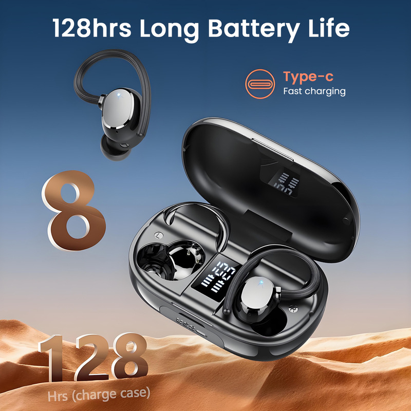 Foreign trade Amazon hot Q22 in-ear Bluetooth headset stereo noise reduction without delay long battery life