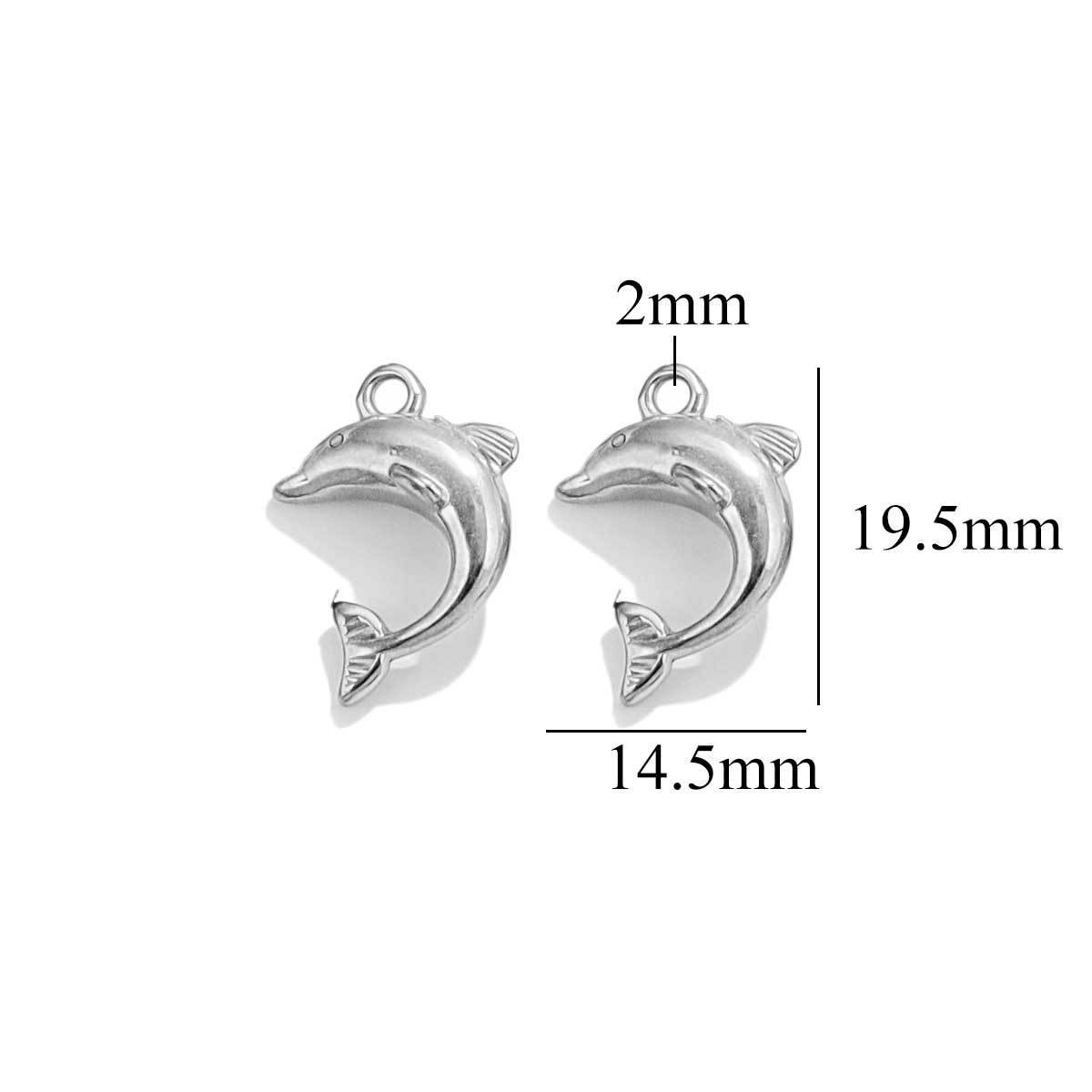 Accesorios de joyería de bricolaje colgante de la serie océano de acero inoxidable sirena concha mar estrella pulsera collar colgante