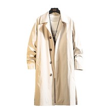 2024秋冬外贸新款亚马逊男士英伦风衣外套跨境中长款时尚男装风衣