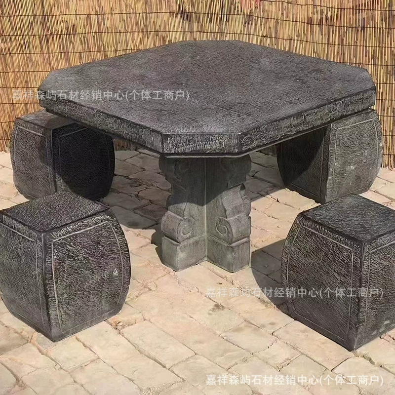 Оптовая продажа каменный стол каменный стул Открытый двор каменный стол каменный стул