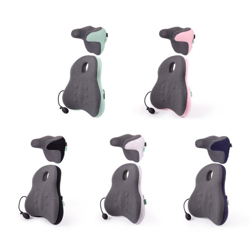  New Car Lumbar Headrest Car Lumbar Cushion Memory Foam Car Seat Cushion Neck Pillow Set
