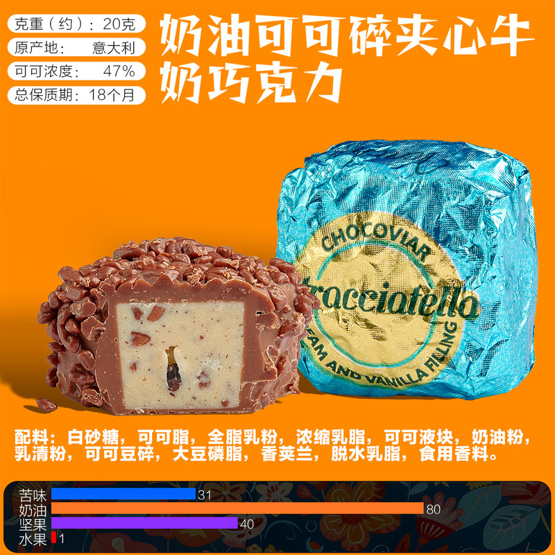 イタリア輸入 VENCHI/ウェンチ ダークチョコレートキャビア バルクスナック 個包装 ウェディングキャンディサンド|undefined