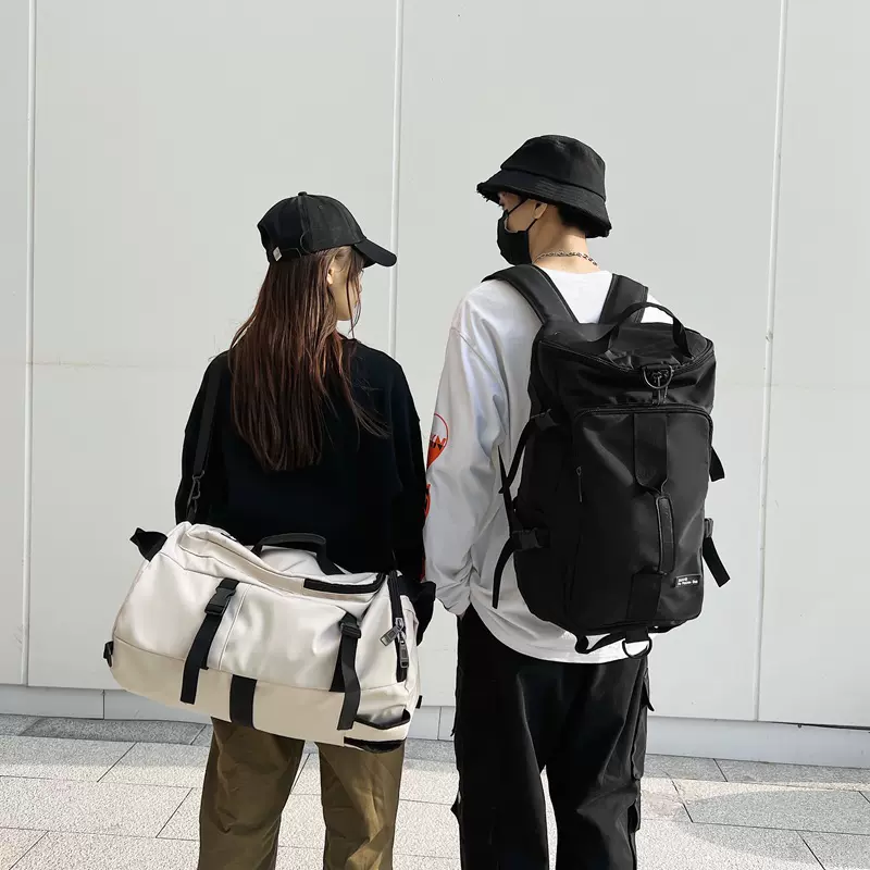 双肩包尼龙女包大容量登山包户外运动健身包简约休闲单肩旅行包