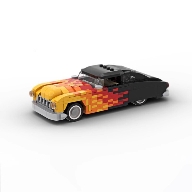 MOC-148719 blocks compatible with Lego crystal coupe lead sled speed and champion model assembled suit