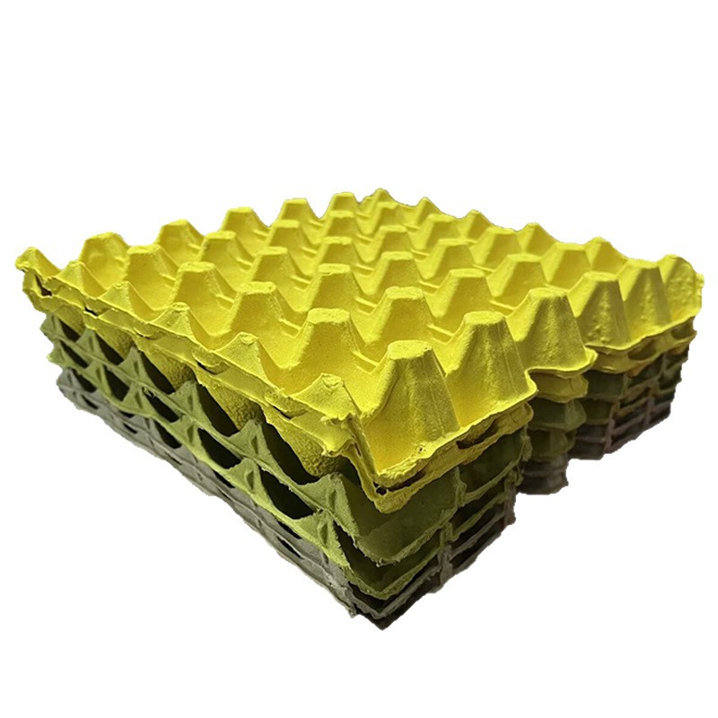 30 huevos de pulpa degradable huevos de huevos gruesos bandeja de huevos anti-caída, anti-terremoto, transporte estable de huevos de protección ambiental