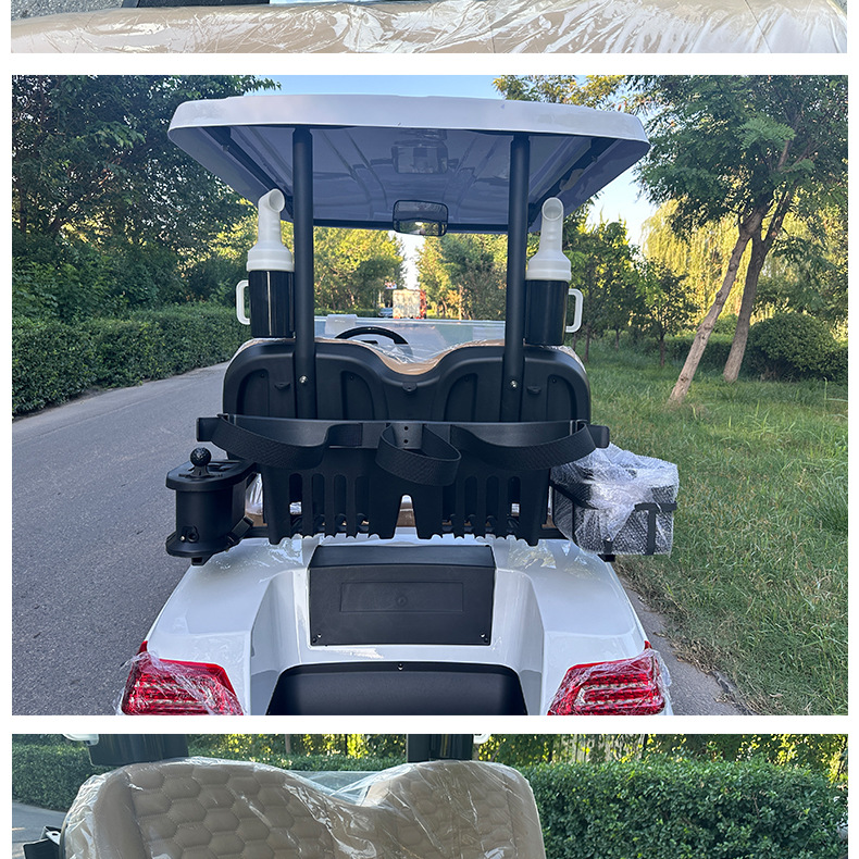 Multifunctional Electric Golf Cart Sand Bucket Ball Washer Insulated Box Rain Curtain Golf Cart for Golf Course