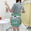 Capacious one-shoulder bag, shoulder bag, Japanese school skirt for elementary school students, handheld study bag, Korean style, worn on the shoulder