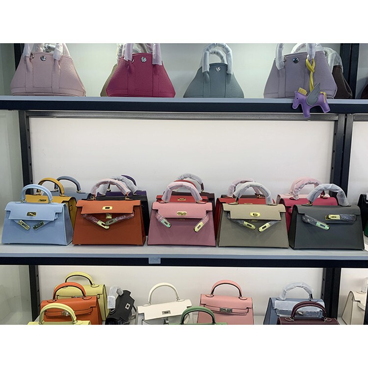 Bag 2026 New Model Second Generation Mini Kelly Bag with Gold Buckle, High-End Genuine Leather, Versatile Shoulder/Crossbody/Handbag for Women
