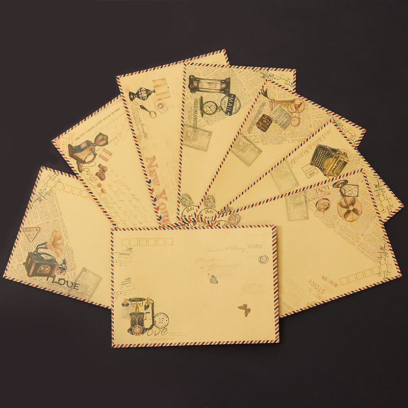 Sobre conjunto de papel retro alto sentido romántico carta de amor escrita a mano pareja confesión confesión papel de letra romántico