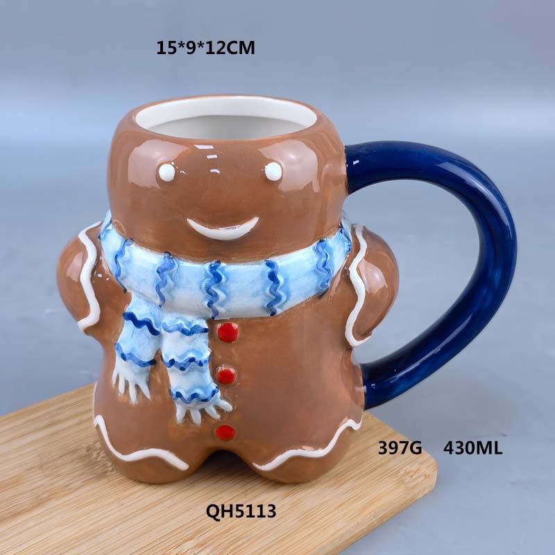 Selección estricta de cerámica de tazas de Navidad encantadoras de dibujos animados muñeco de nieve tazas de Santa Claus encantadoras tazas de estudiantes frescos pequeños