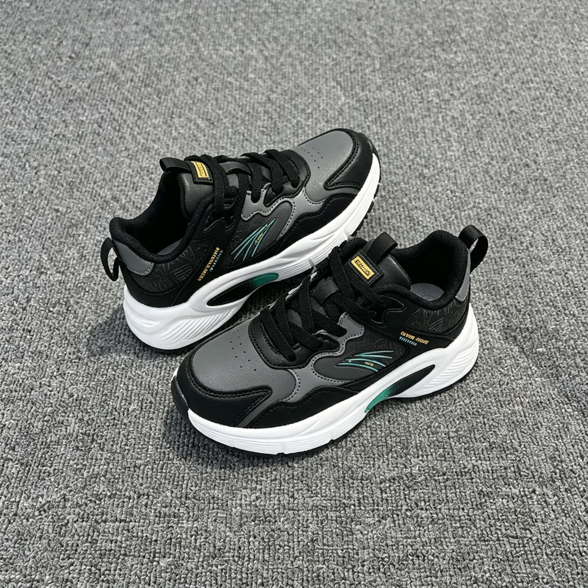 Zapatillas deportivas Yudeng de doble malla para hombre, zapatos modernos con superficie de malla Fly-Knit, calzado informal, versátil y transpirable para jóvenes. image 3