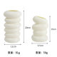 New Style Spiral Plastic Vase Nordic Simple Ins Style Flower Arrange Ornaments Dry and Wet Flower Vase Imitation Glaze Imitation Porcelain Flower Pot