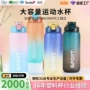 健身大容量定制跨境吸管杯