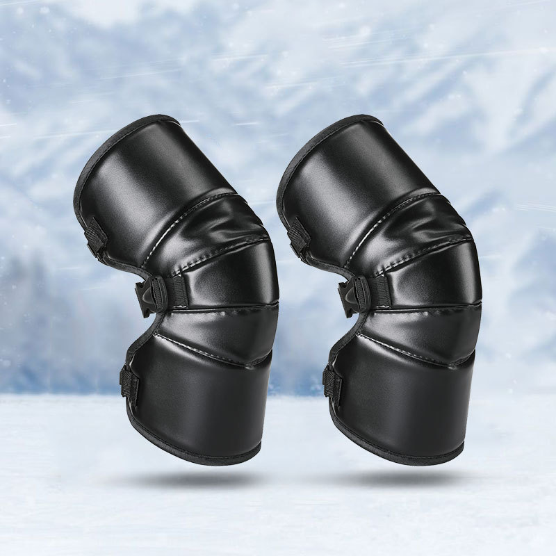 벨벳 무릎 패드 블랙 쇼트 스타일