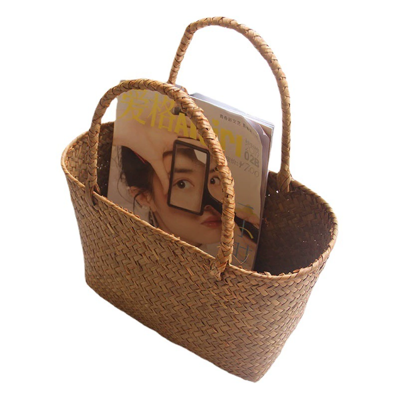 Чжаньцзян плетеная корзина из морских водорослей цветок соломенная Цветочная корзина Садоводство суккулентное растение Сумочка Цветочная корзина подарок ручной работы
