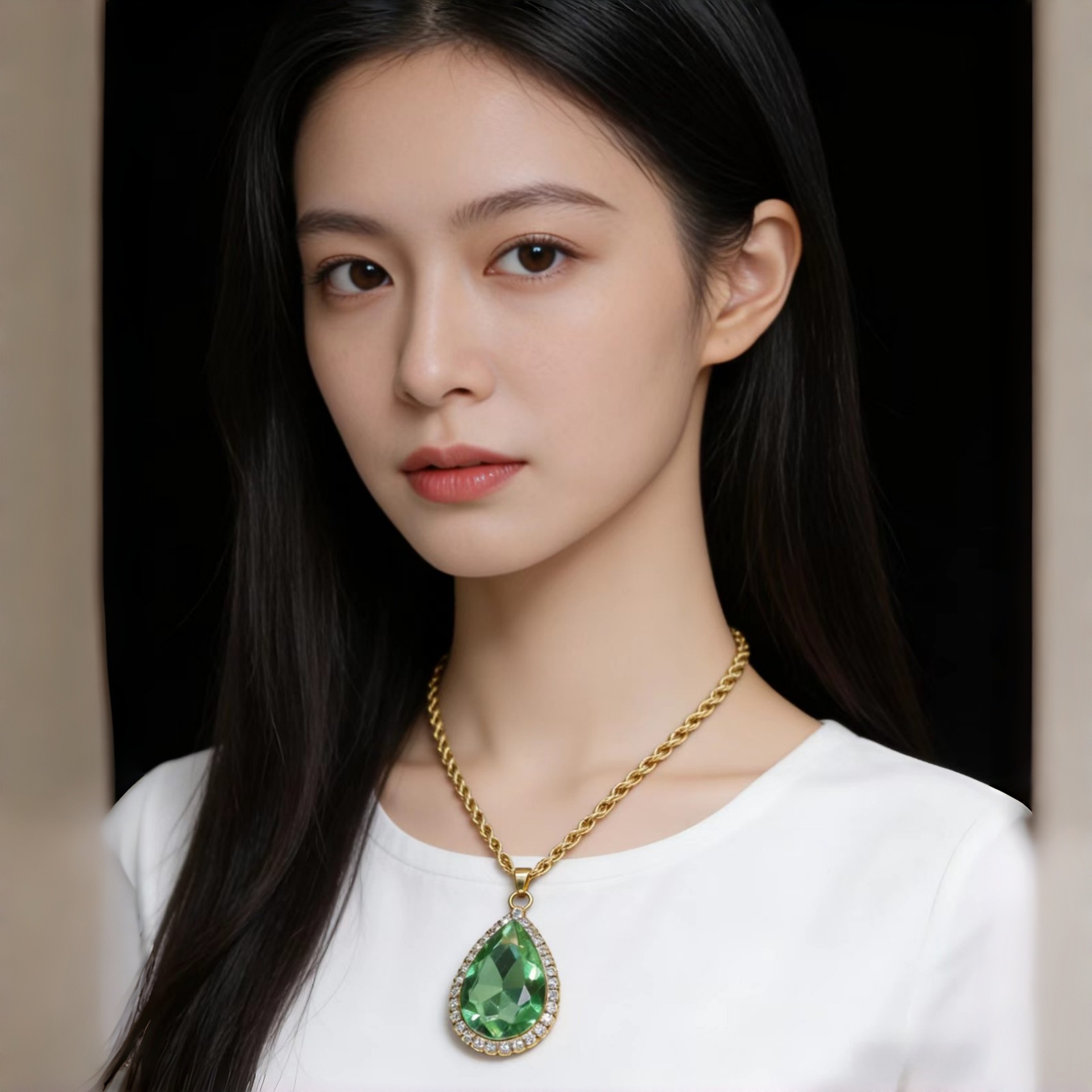 Fashionable elegant creative necklace drop-shaped