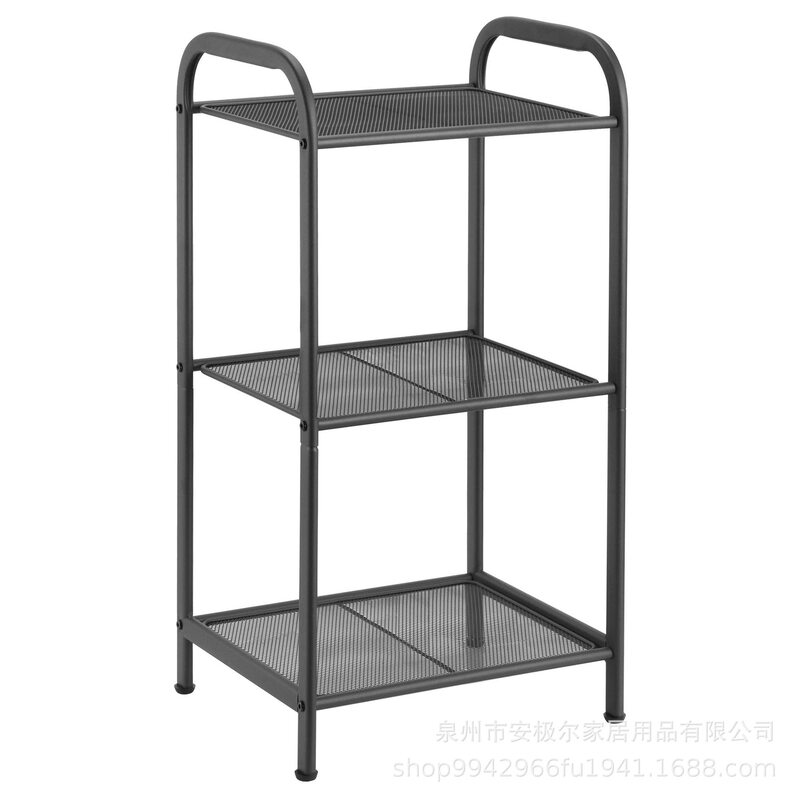 Household Storage Rack Shelf Industrial Style Expandable Plant Stand Kitchen Bathroom Office Vertical Shelf