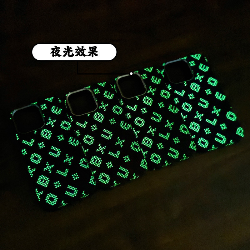 适用iPhone17Promax碳纤维纹夜光磁吸手机壳苹果15金属镜头保护套|undefined