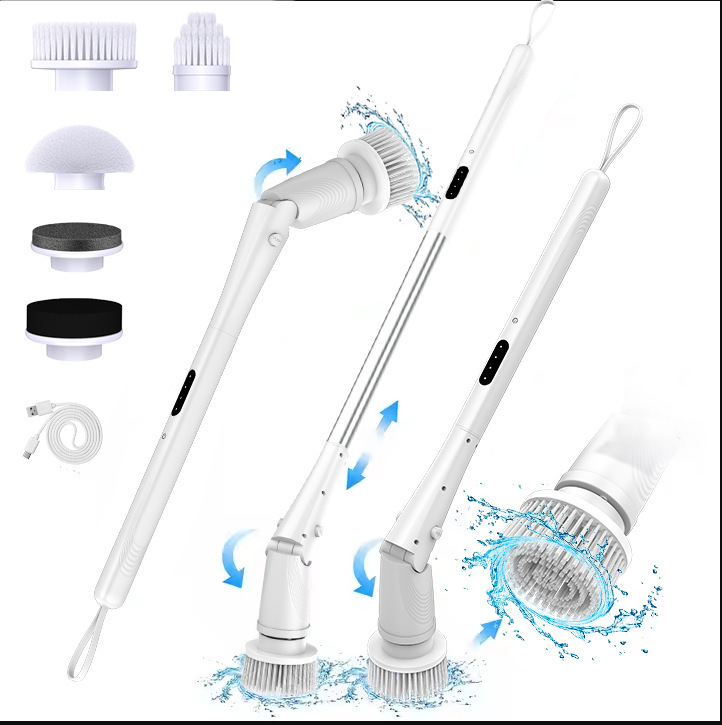 Electric cleaning brush wireless multifunctional portable waterproof washing brush kitchen bathroom no dead corner bathtub brush Electric cleaning brush wireless multifunctional portable waterproof washing brush kitchen bathroom no dead corner bathtub brush