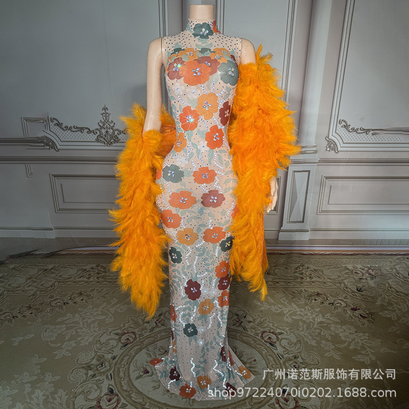 New Chinese Style Mingyan Temperament Improved Cheongsam Dance Modern Dance Dress Birthday party Photo album Bar Sing New Chinese Style Mingyan Temperament Improved Cheongsam Dance Modern Dance Dress Birthday party Photo album Bar Sing