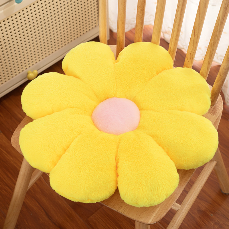 Ins lindo pétalo dormitorio cabecera almohada cojín sofá almohada cojín crema viento sol flor almohada ventanal