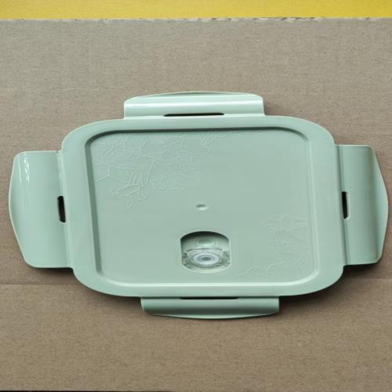 Cuatro bordes de botón de vidrio caja de almacenamiento de microondas caja de almuerzo caja de sellado accesorios cubierta de caja de mesa cubierta de sellado de tazón image 16